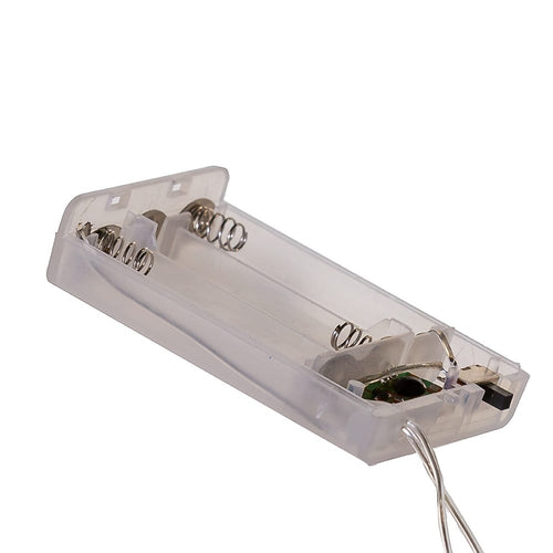 25-Light Battery-Operated Cool White LED Fairy Lights